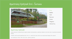 Desktop Screenshot of apartmanyvydrysek.cz